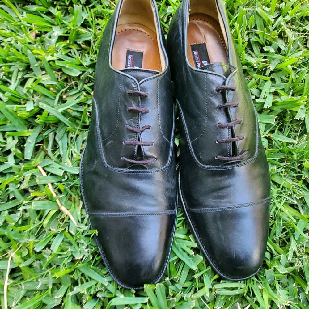 Hickey Freeman Oxford Leather Shoes Size 10.5Dl